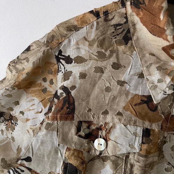 Ruby Rd Blouse Womens Medium Camo Hunting Camp Outdoors Longsleeve Button Down - Picture 6 of 11